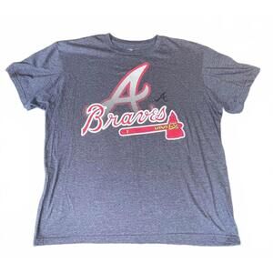 Atlanta Braves Graphic T-Shirt Gray XL